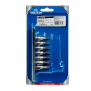 KING TONY 2107PR Набор торцевых насадок 1/4"", Torx, Т10-Т40 мм, L = 37 мм, 7 предметов
