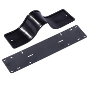 DOLLEX SPL67 Рамка номерного знака силиконовая с адаптером, черная
