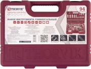 THORVIK UTS0094MP Набор инструмента универсальный 1/4"", 1/2""DR с головками торцевыми MultiProf, 94 предмета