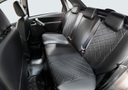 Rival SC60012 Авточехлы Ромб (зад. спинка 40/60) для сидений, эко-кожа, черные