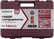 THORVIK TS09412 Набор инструмента универсальный 1/4"", 1/2""DR с головками торцевыми 12-гранными, 94 предмета